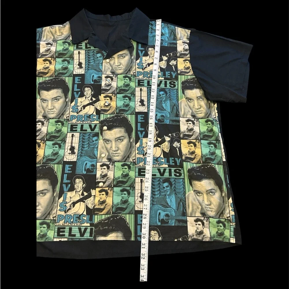 RARE VINTAGE 1960’s Elvis Presley Enterprises Patchwork Shirt Bowling Shirt EPE - Picture 7 of 9